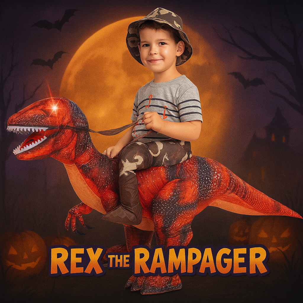 Inflatable Ride-On Dinosaur Costume